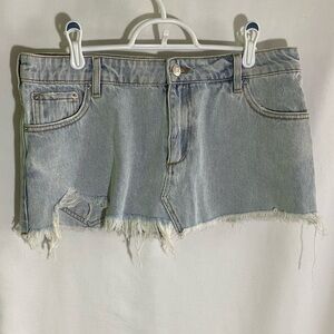 SER.O.YA Vanessa Denim Mini Skirt, Size 28